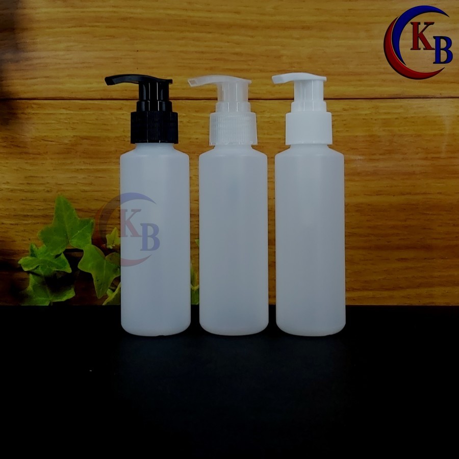 100ML PUMP โลชั่นขวดคอ 24 / 100ML พลาสติกขวด HDPE ใส