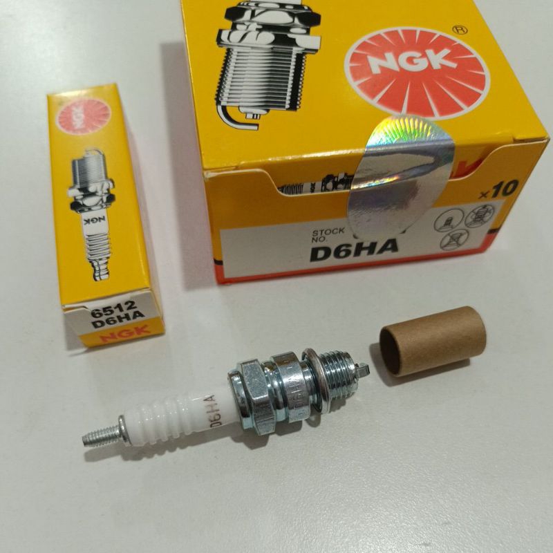 D6HA NGK HOLOGRAM SPARK PLUG (1 กล่อง 10 ชิ้น)