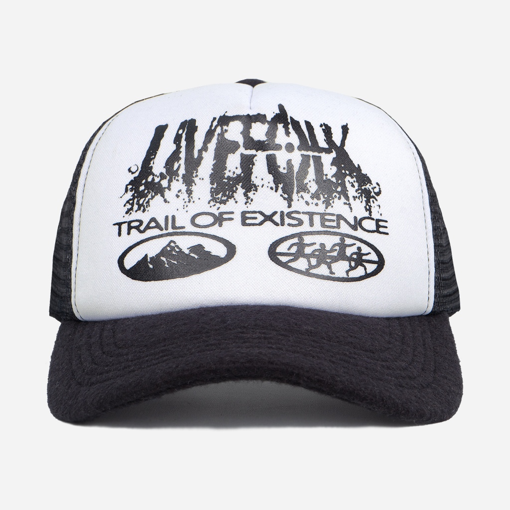 LIVEFOLK - Trails หมวก Trucker สีดํา