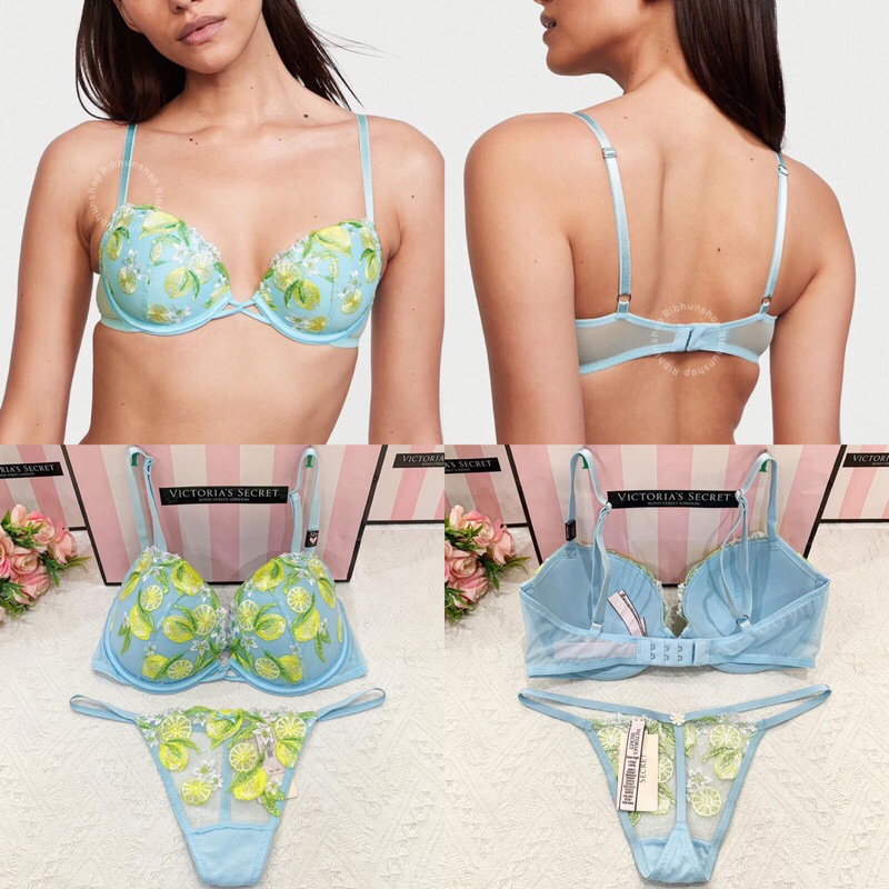 Victoria Secret Original Bra Set Dream Angels Lined Demi No Push Up Size 32D/XS 11203214
