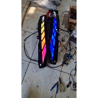 Lampu Drl alis xpander 2022 2023 custom RBG running sen