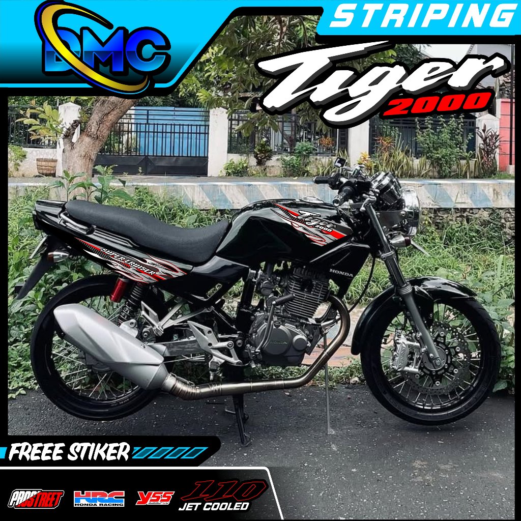 09/สติ๊กเกอร์ STRIPING MOTOR TIGER 2000 OLD RACING DESIGN