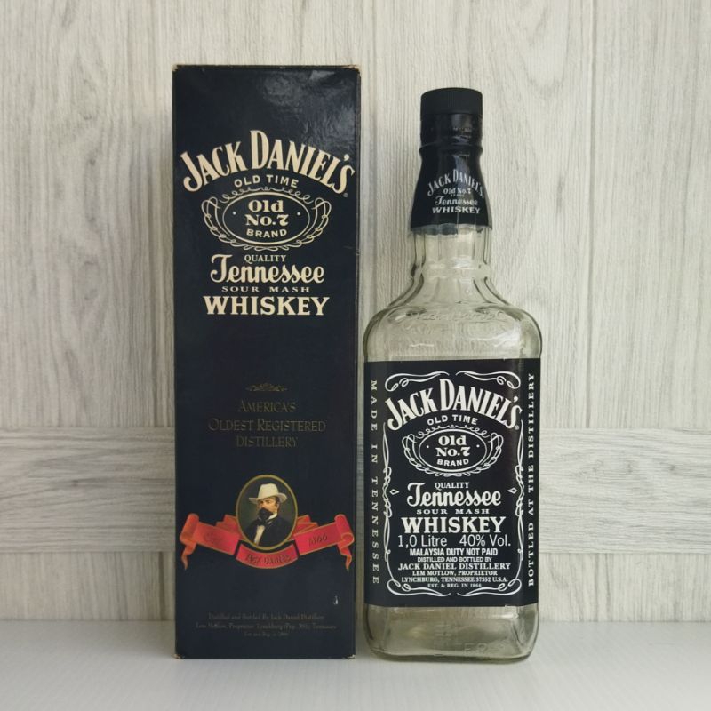 Jack Daniels Old (A) ขวดเปล่า + กล่อง 1 ลิตร