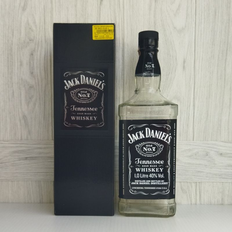 ขวดเปล่า Jack Daniels + กล่อง 1 ลิตร (A)