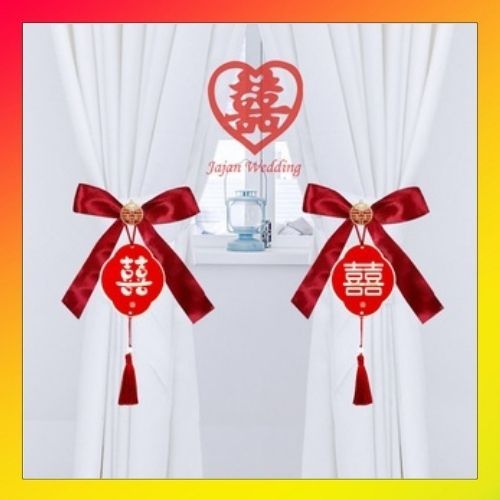 JW ตกแต่งม่านแต่งงาน / ซังจิตต์ / สวนซี 1 ชุด คู่ JW06
