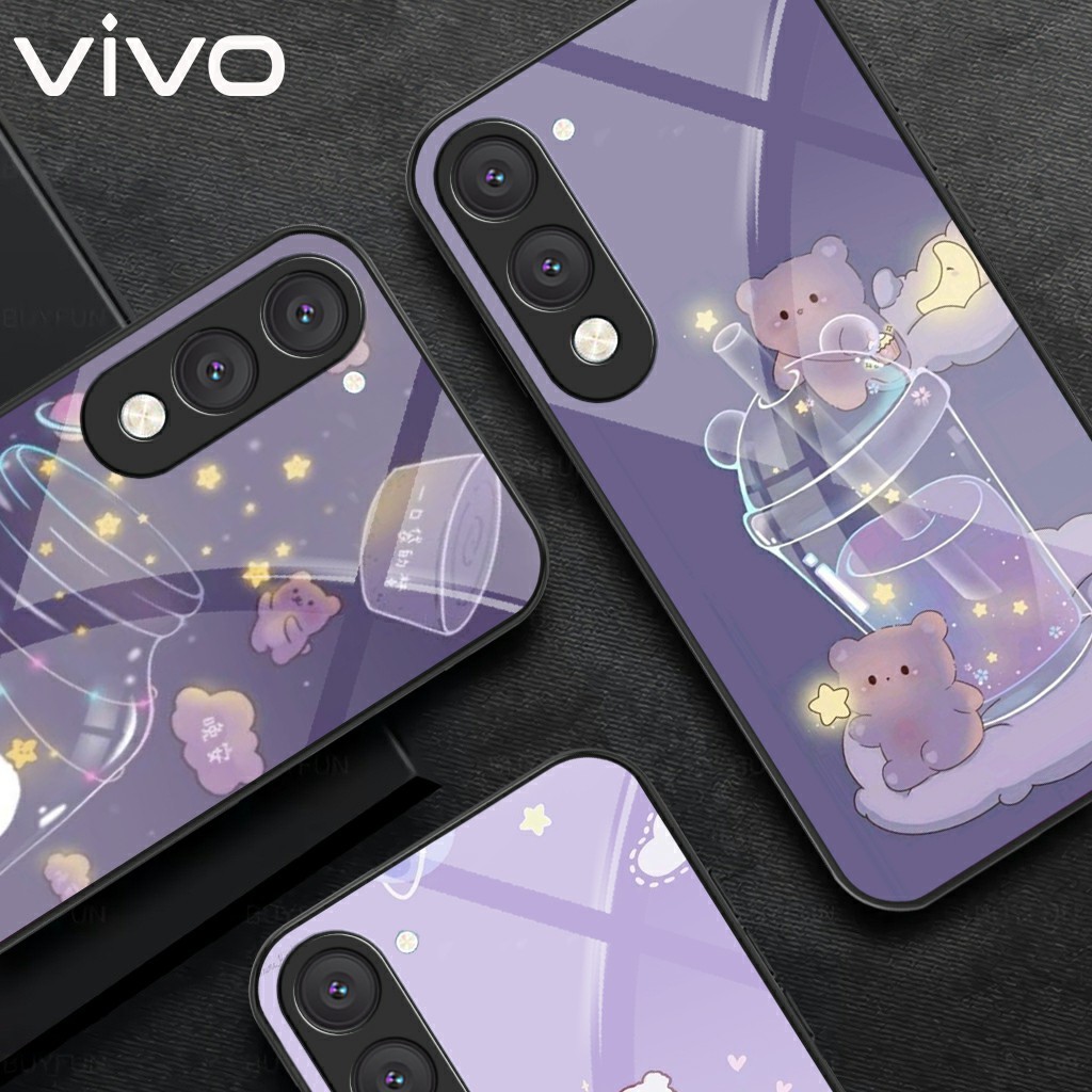 Softcase Glass Case Vivo Y04 4G ล่าสุด 2025 Vivo Y04 4G เคสมือถือ - อุปกรณ์โทรศัพท์มือถือ - Vivo Y04