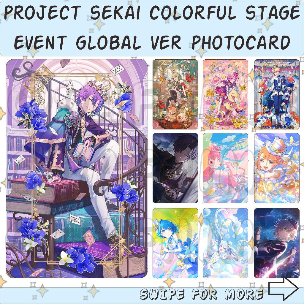 Sekai COLORFUL PROJECT STAGE FEAT HATSUNE MIKU EVENT GLOBAL VER EDITION เกมอนิเมะโฟโต้การ์ด