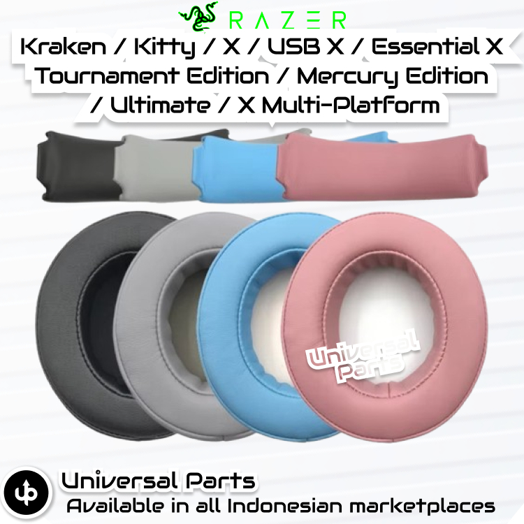 Razer Nari Earcups / Nari Essential / Nari Ultimate - โฟมฟองน้ําทดแทน Razer Kraken / Kitty / X / USB