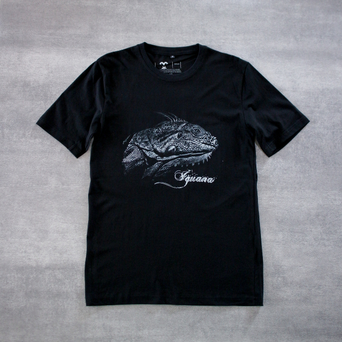 เสื้อยืดพิมพ์ลาย Iguana สําหรับผู้ชาย Unisex - Iguana Grey