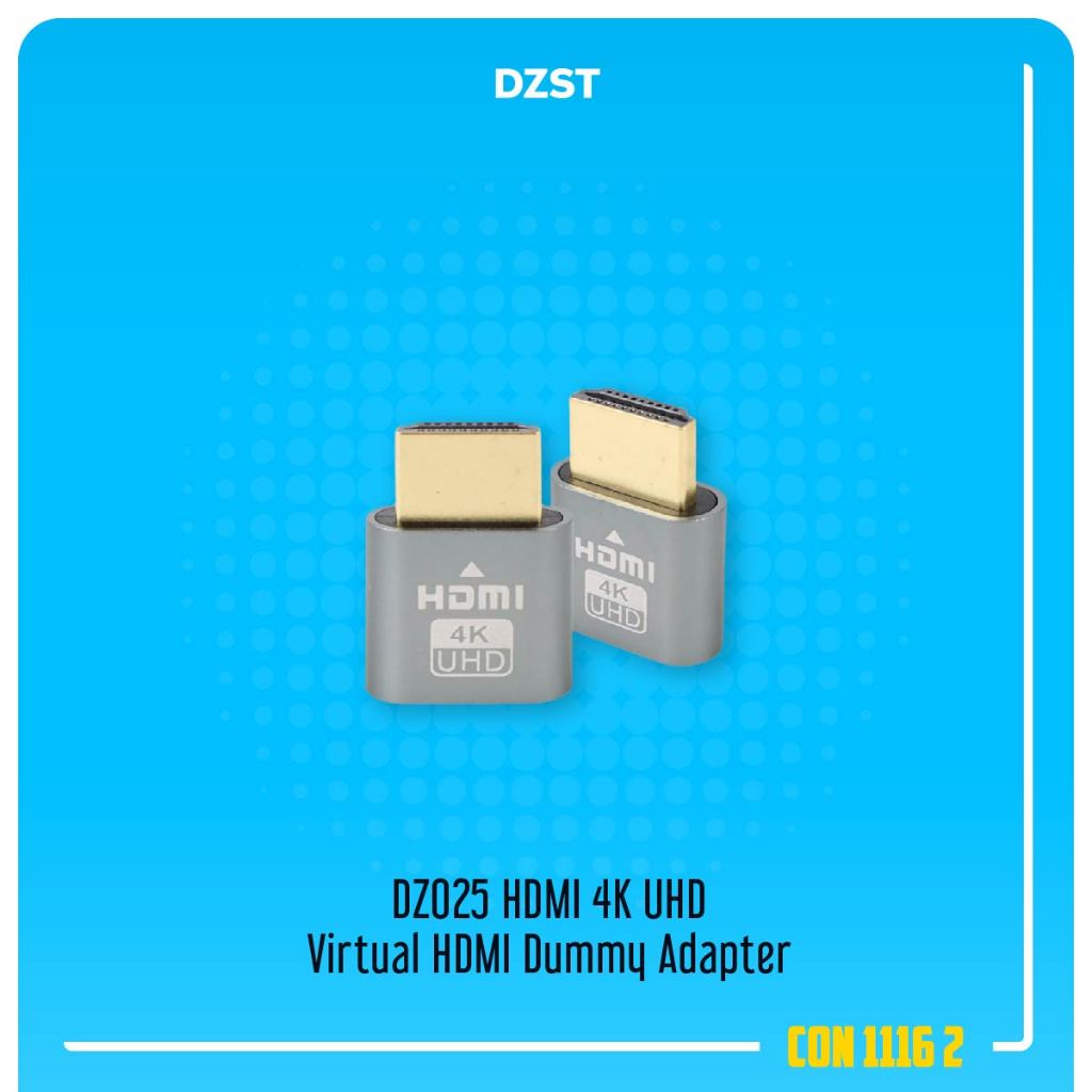 DZST DZ025 HDMI 4K UHD Virtual HDMI Dummy Adapter