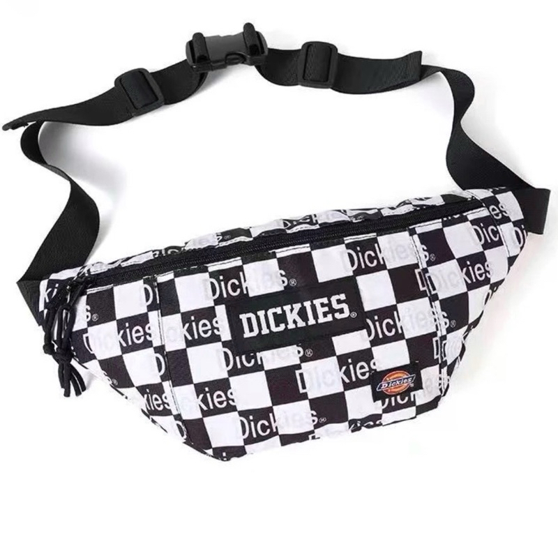Dickies กระเป๋าคาดเอวลายตารางหมากรุกของแท้