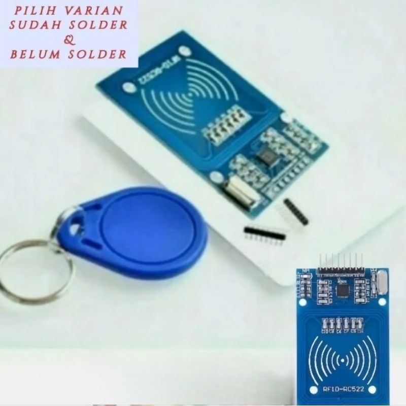 โมดูล MFRC-522 RFID - โมดูล RC-522 -Rfid MFRC522 + การ์ด + พวงกุญแจ - ไม่ใช่บัดกรี