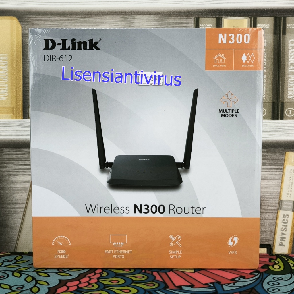 D-Link DIR-612 เราเตอร์ไร้สาย N300 300Mbps 2 เสาอากาศ Fast Ethernet