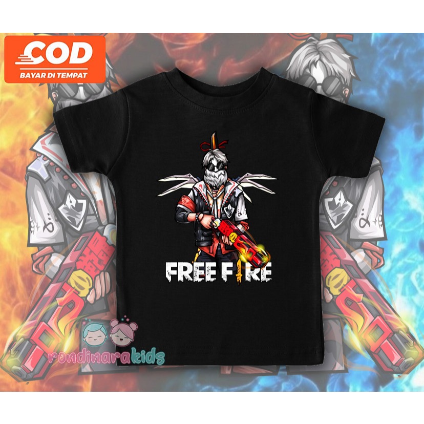 Free Fire Elite Cees Gank Sg 2 One Punch Man เสื้อยืดเด็ก