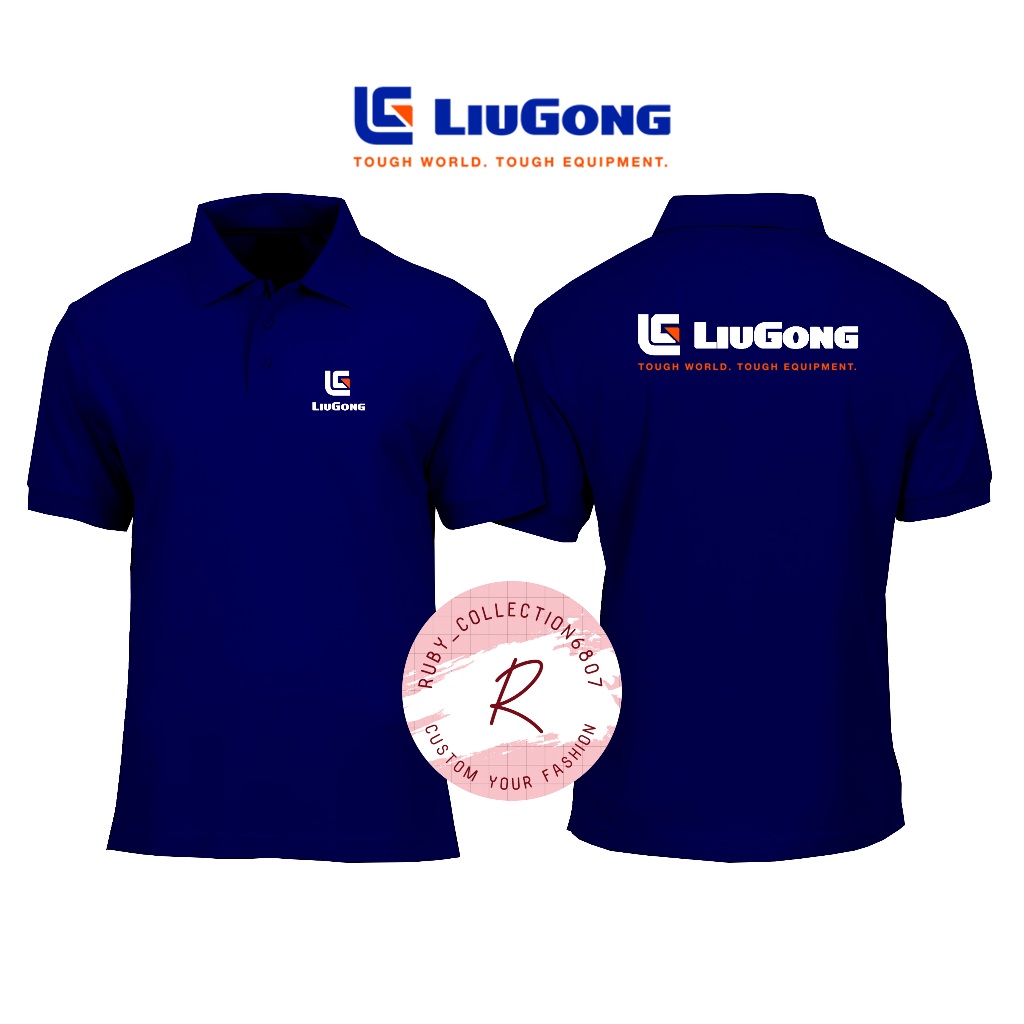 LIUGONG COLLAR POLO SHIRT - LIUGONG POLO SHIRT - เสื้อโปโลพิมพ์ลายสกรีนหลิวกง