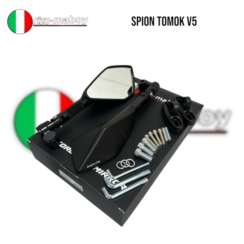 Rizo-maboy Racing - Rizo-maboy Full CNC Black Series กระจกสีขาว Universal All Type of Motorcycles