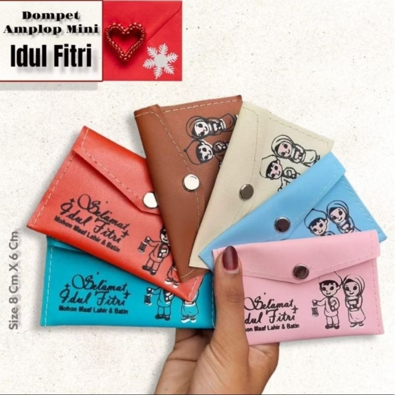 (รับ 12 ชิ้น) EID BUTTON ENVELOPE WALLET / MINI และ JUMBO Eid Envelopes 2026 / Eid THR Angpao
