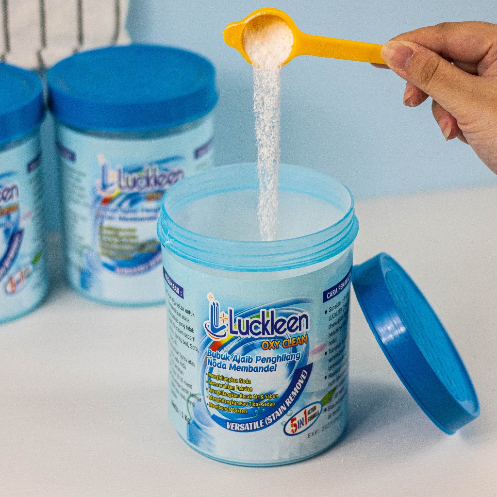LUCKYMALL LUCKLEEN 1KG 1 KG 1000 GRAM CLOTH STAIN REMOVER Magic Powder Stuborn STAIN REMOVER
