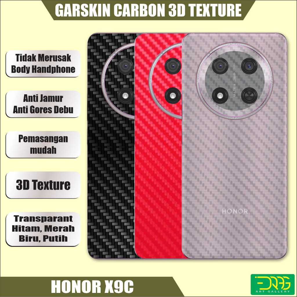 HONOR X9C X9 C Carbon Garskin Sticker Back Skin Anti-Scratch Carbon Anti-Fungus