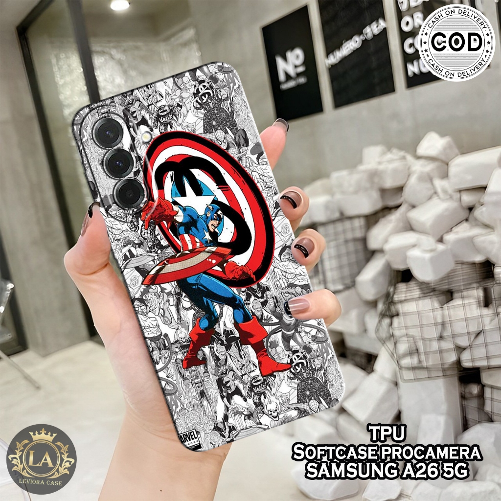 HP เคส Samsung A26 5G รุ่นล่าสุด - เคส Leviora - เคสแฟชั่น Spiderman - Samsung A26 5G Softcase - เคส