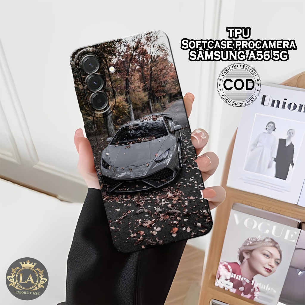 HP เคส Samsung A56 5G รุ่นล่าสุด - เคส Leviora - เคสรถแฟชั่น - Samsung A56 5G Softcase - เคสกล้อง Pr