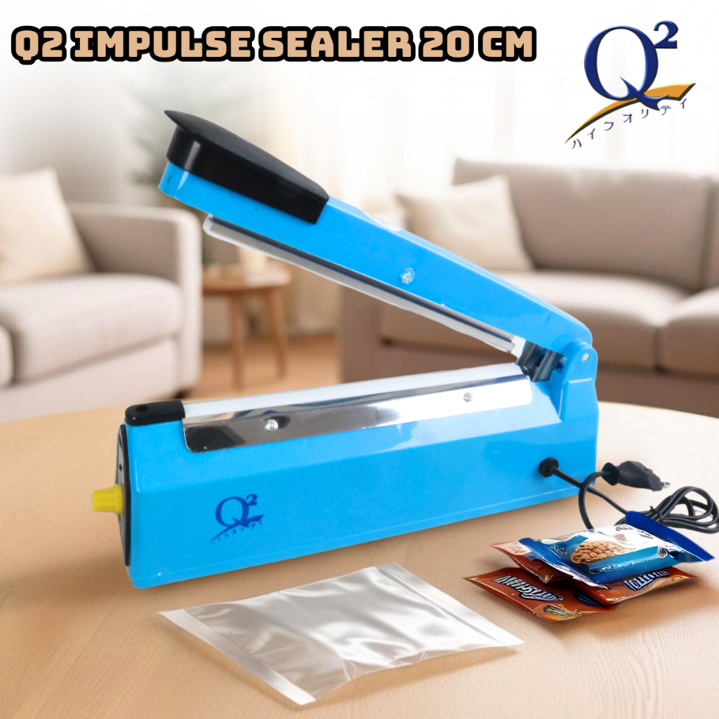 Q2 Impulse Sealer เครื่องมือกาวพลาสติก 20 ซม. 8200 - VV