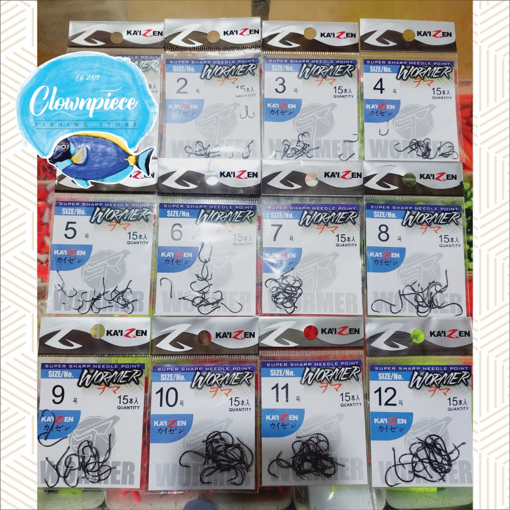 MATA Kaizen Wormer Hook / Kaizen Wormer Hook / Kaizen Wormer Fishing Hook / Kaizen Wormer Fishing Ho