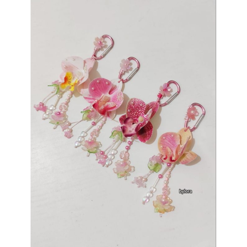 (AL) Bagcharm Orchid Mini Orchid~Bylora