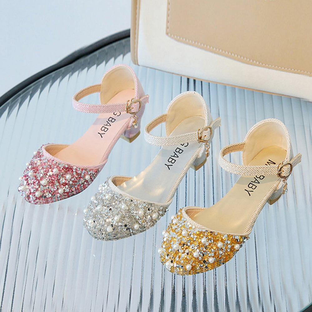รองเท้าปาร์ตี้ส้นเตี้ยสวยๆสําหรับสาวๆ Blink Party Shoes for Girls แฟชั่นเกาหลี (ZH-SS282)