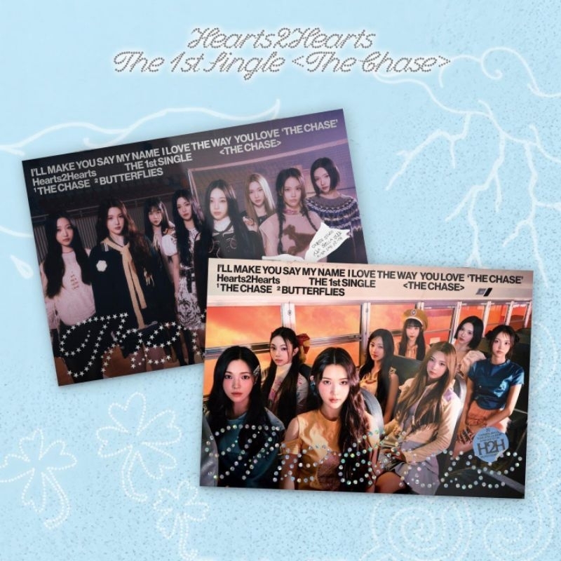 [PO KOREA] Hearts2hearts H2H 1st Single Album The Chase Photobook ver สีม่วงสีส้มปิดผนึก photocard j