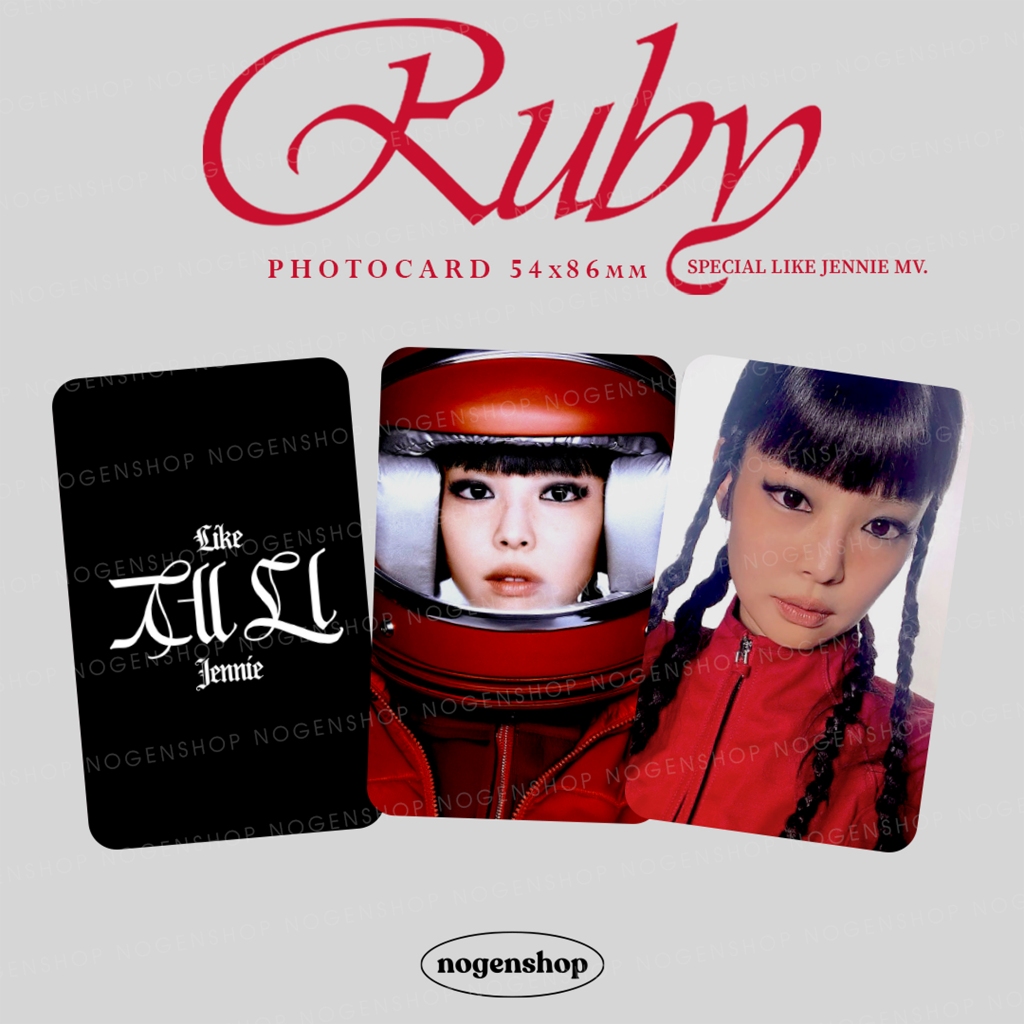 [UNOFFICIAL/FANMADE] BLACKPINK JENNIE RUBY LIKE JENNIE MV PC PHOTOCARD