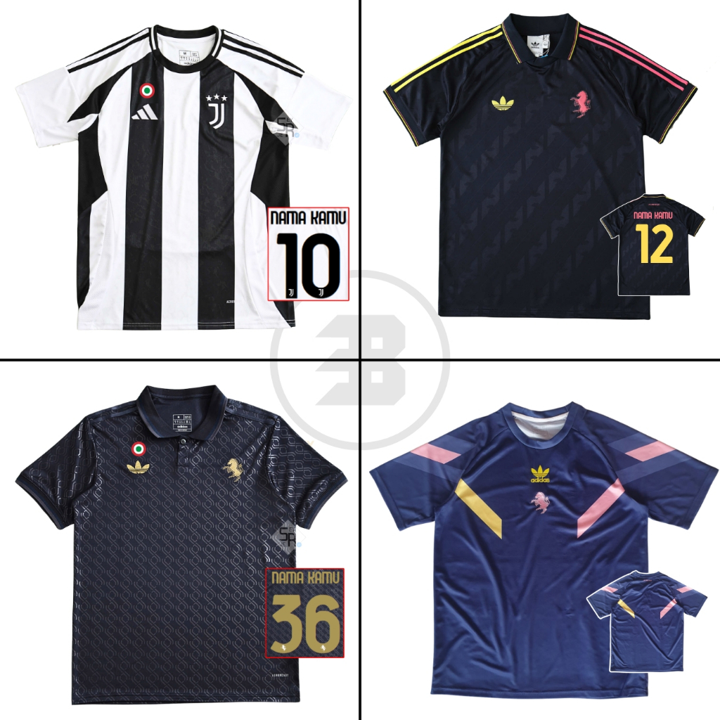 Juventus Jersey 2024 2025 Home 3RD Thrid Lifestyler Training trefoil Fan เสื้อฟุตบอล 24 25