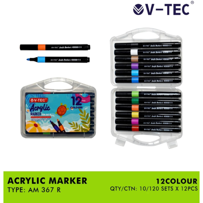 V-TEC ACRYLIC MARKER AM 367 R 12/24/36 / ACRYLIC MARKER
