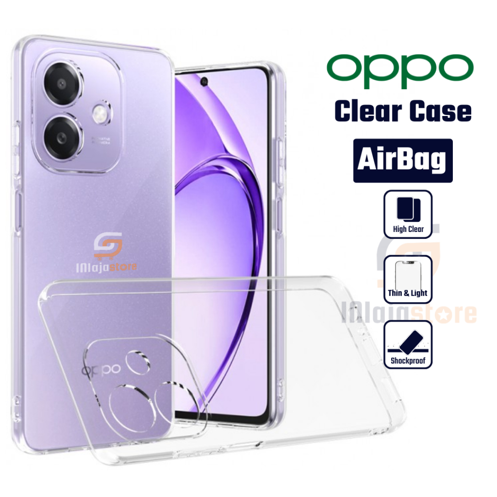 เคสใส AirBag Oppo A5 5G A5i A5x A5 Pro 5G A3x A3 Pro 5G A3 2024 Clear Casing Soft Case โปร่งใส