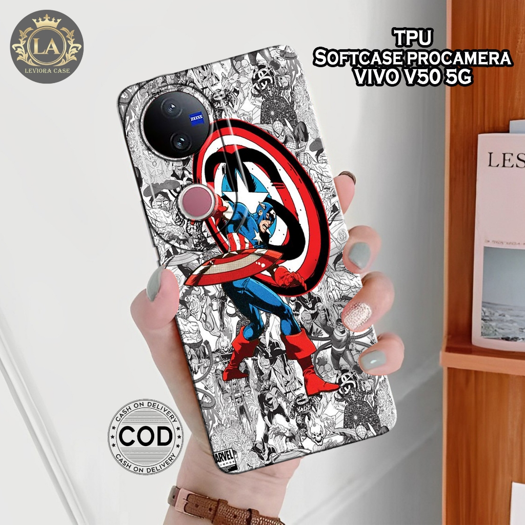 เคส HP ล่าสุด VIVO V50 5G 2025 - เคส Leviora - เคสแฟชั่น Spiderman - เคส VIVO V50 5G 2025 Softcase -