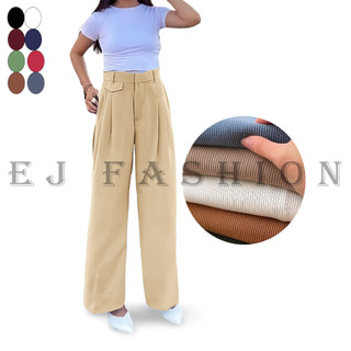 EJ Fashion Celana Wanita Panjang Highwaist Standar Jumbo Loose Pants Oro Trauser Knit Premium Korean