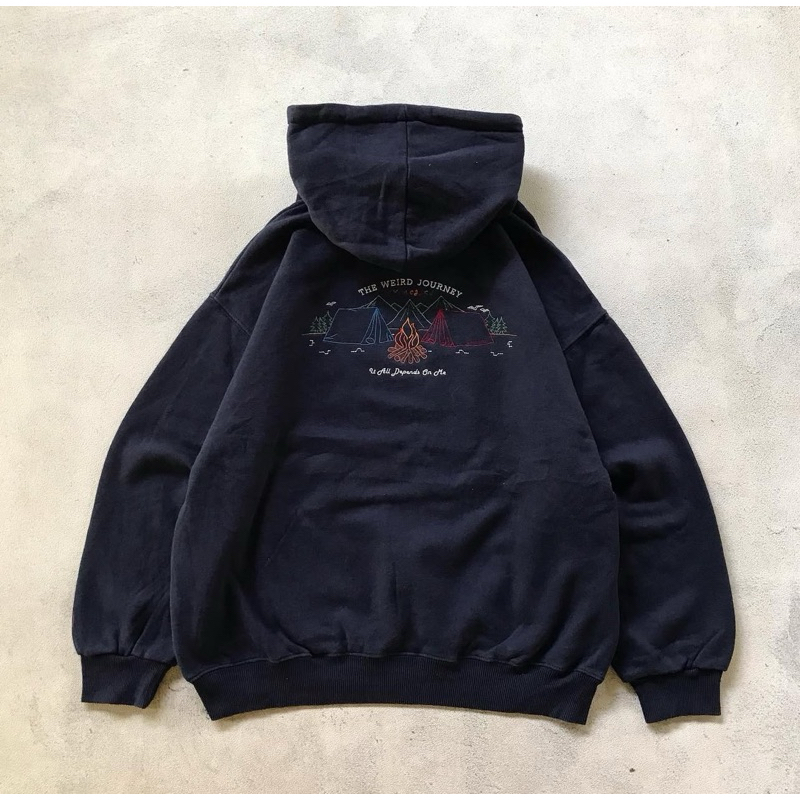 Wvproject เสื้อฮู้ดแคมป์ปิ้ง Backhit