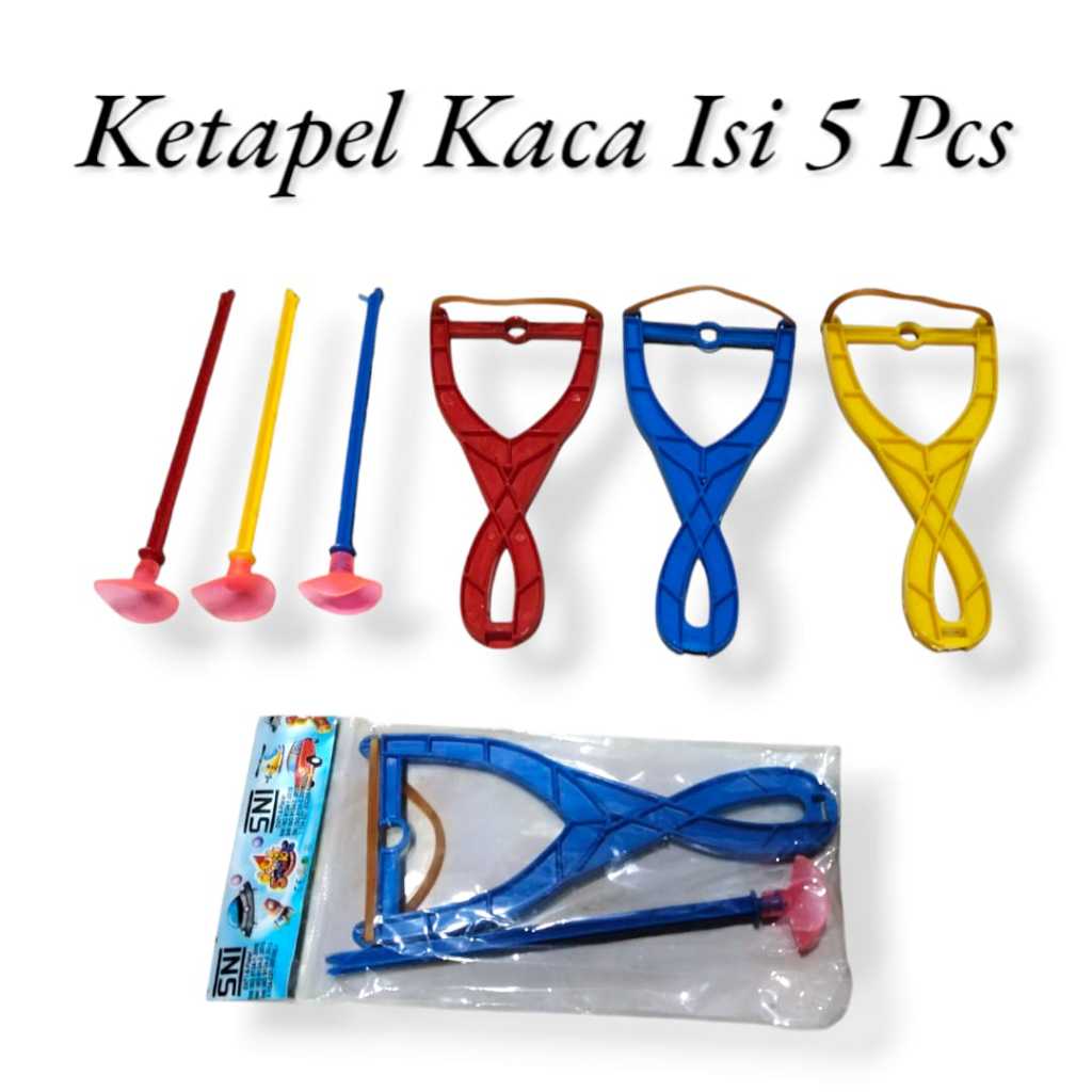 AS888 - ของเล่นหนังสติ๊กแก้ว 5 ชิ้น