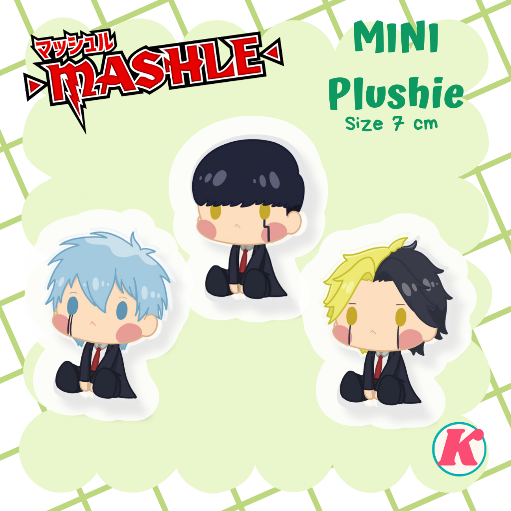 MASHLE MINI PLUSHIE KEYCHAIN / พวงกุญแจตุ๊กตา / ตุ๊กตา PLUSH / ตุ๊กตาอนิเมะ / ตุ๊กตาอนิเมะ / ตุ๊กตาอ