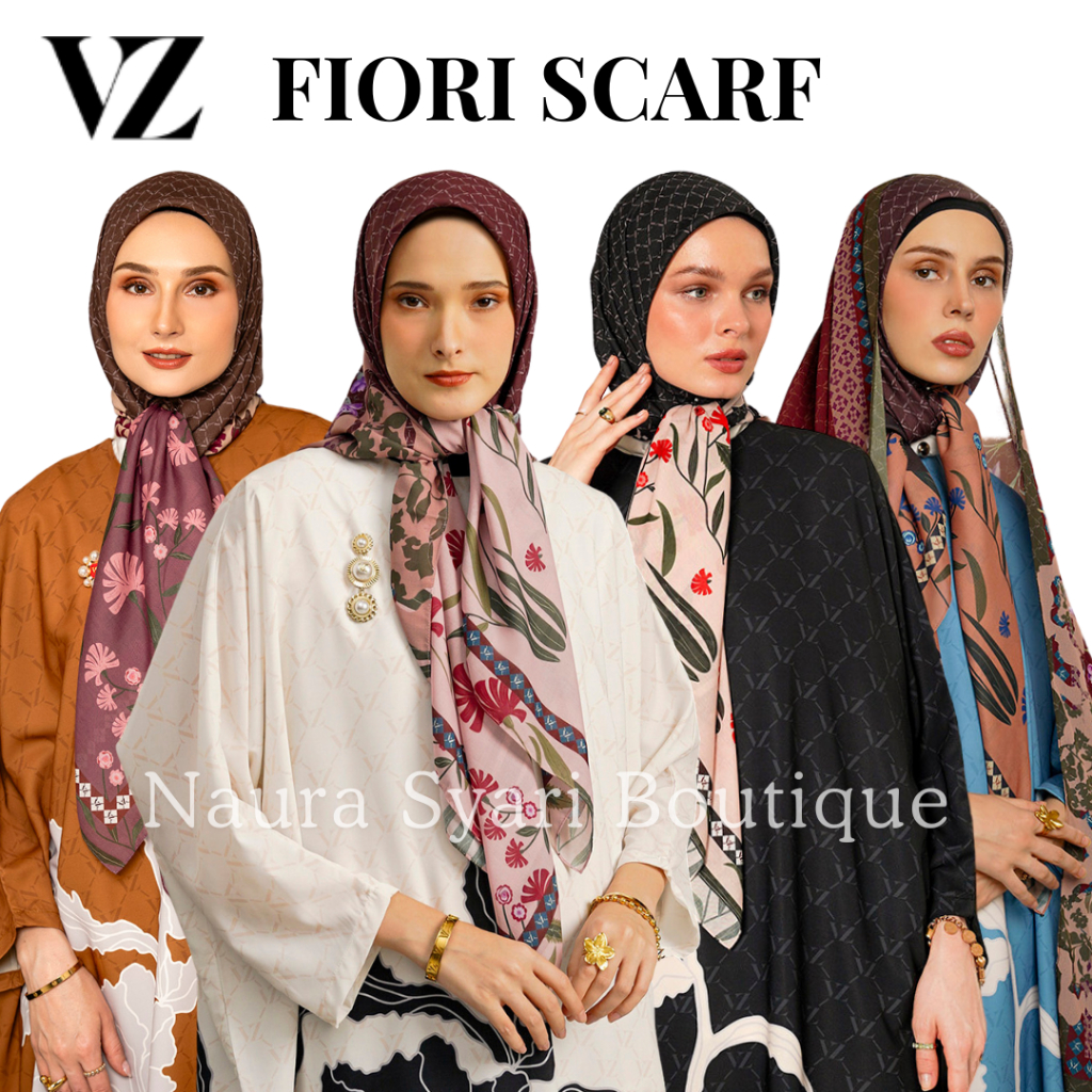 Vivi Zubedi New Fiori Scarf / VZ Scarf Fiori ORIGINAL โดย Vivi Zubedi / VZ FIORI VOAL SCARF
