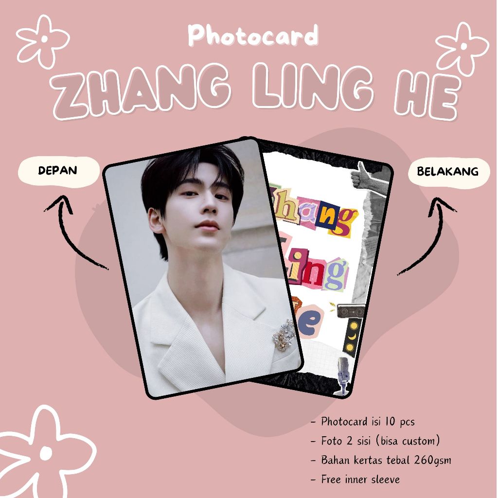 (10 ชิ้น) ZHANG LINGHE โฟโต้การ์ด