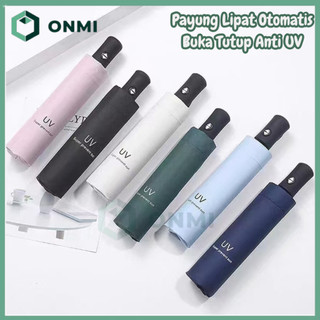 ONMI Payung Lipat Otomatis Anti UV - Payung Otomatis Buka Tutup Anti UV Sinar Matahari Dan Hujan Premium Quality
