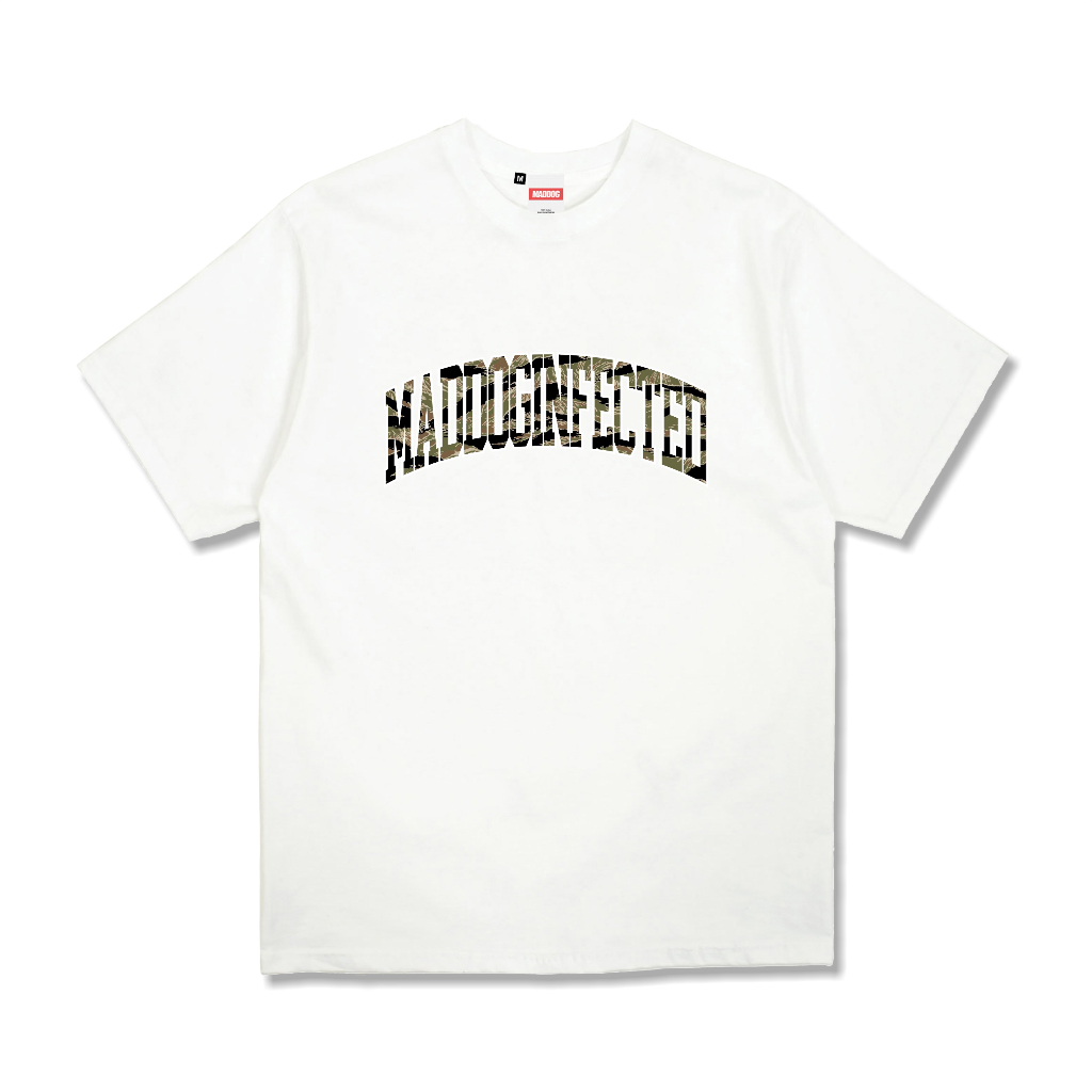 Maddog Infected - เสื้อยืด - Poang Camo White | ORIGINAL Distro White เสื้อยืดผู้ชายและผู้หญิง Unise