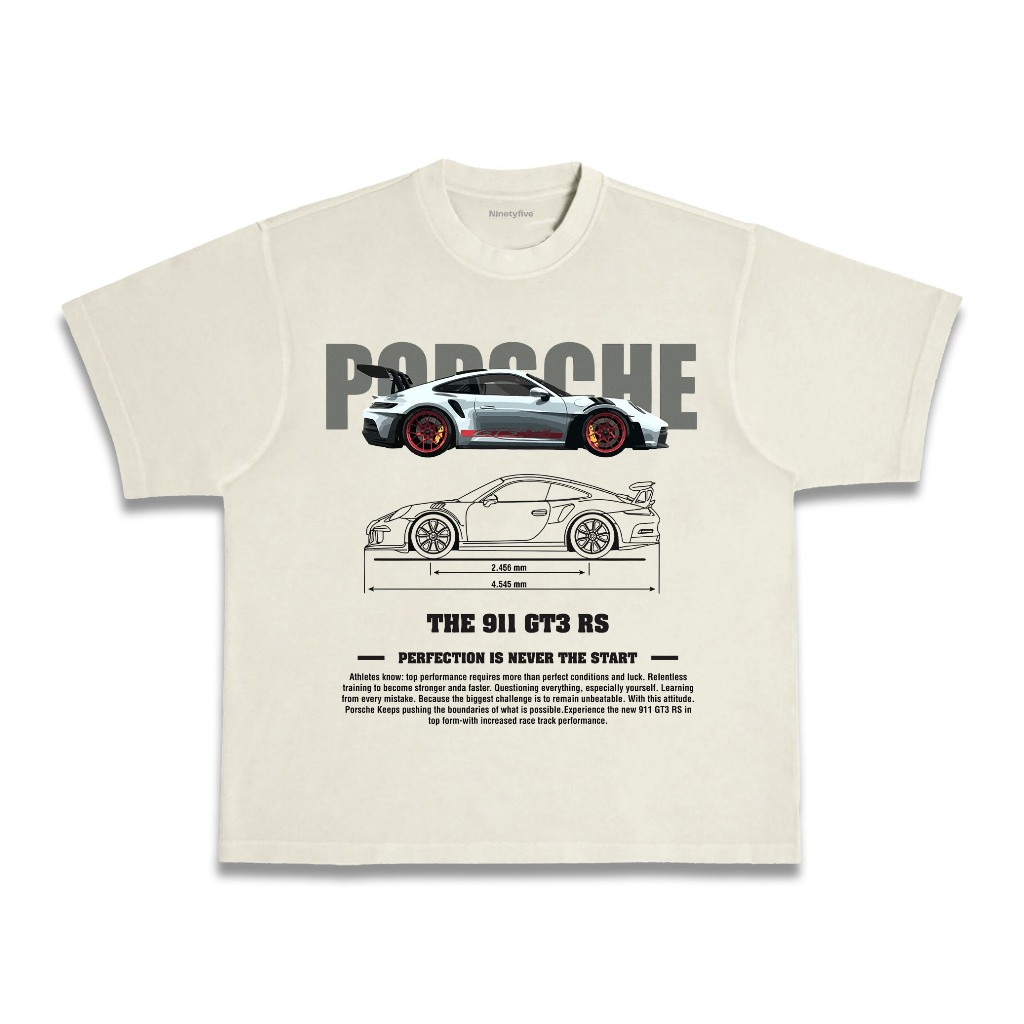 เสื้อยืด Porsche 911 GT3 Oversize Boxy