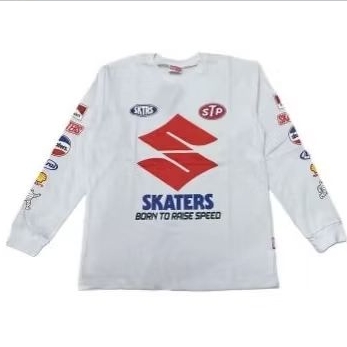 B LONGSLEEVE USA 3 WHITE-YC001