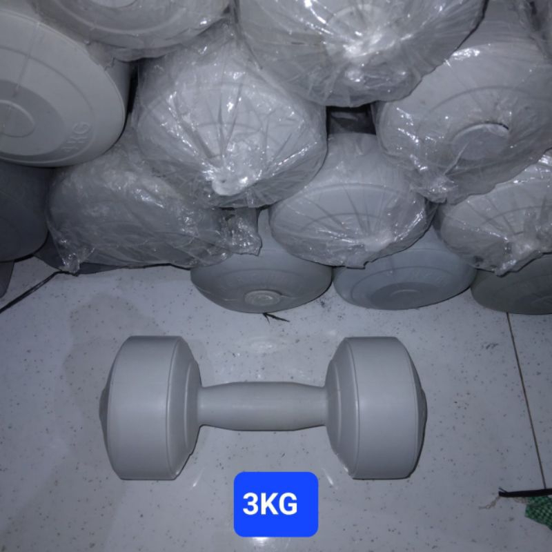 Barbell / Dumble 3kg เติมยางยืดแล้ว