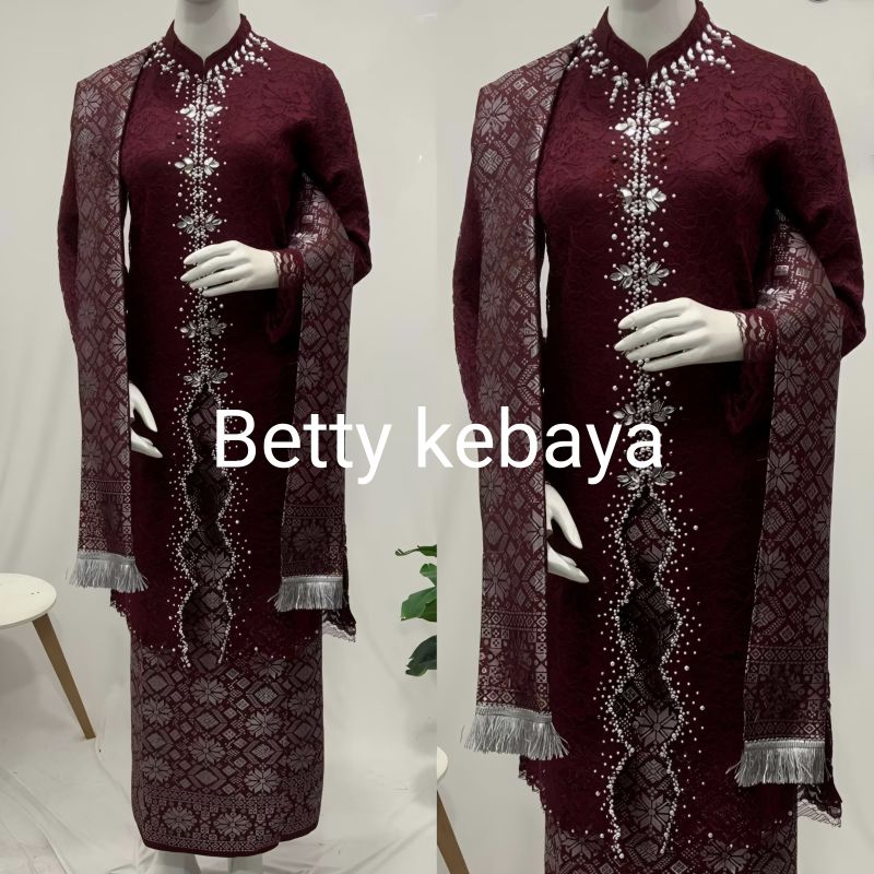 Betty kebaya ฟรีชุดฮิญาบ melinda kebaya วัสดุผ้าพรีเมี่ยม / kebaya / kebaya / party kebaya / kebaya 