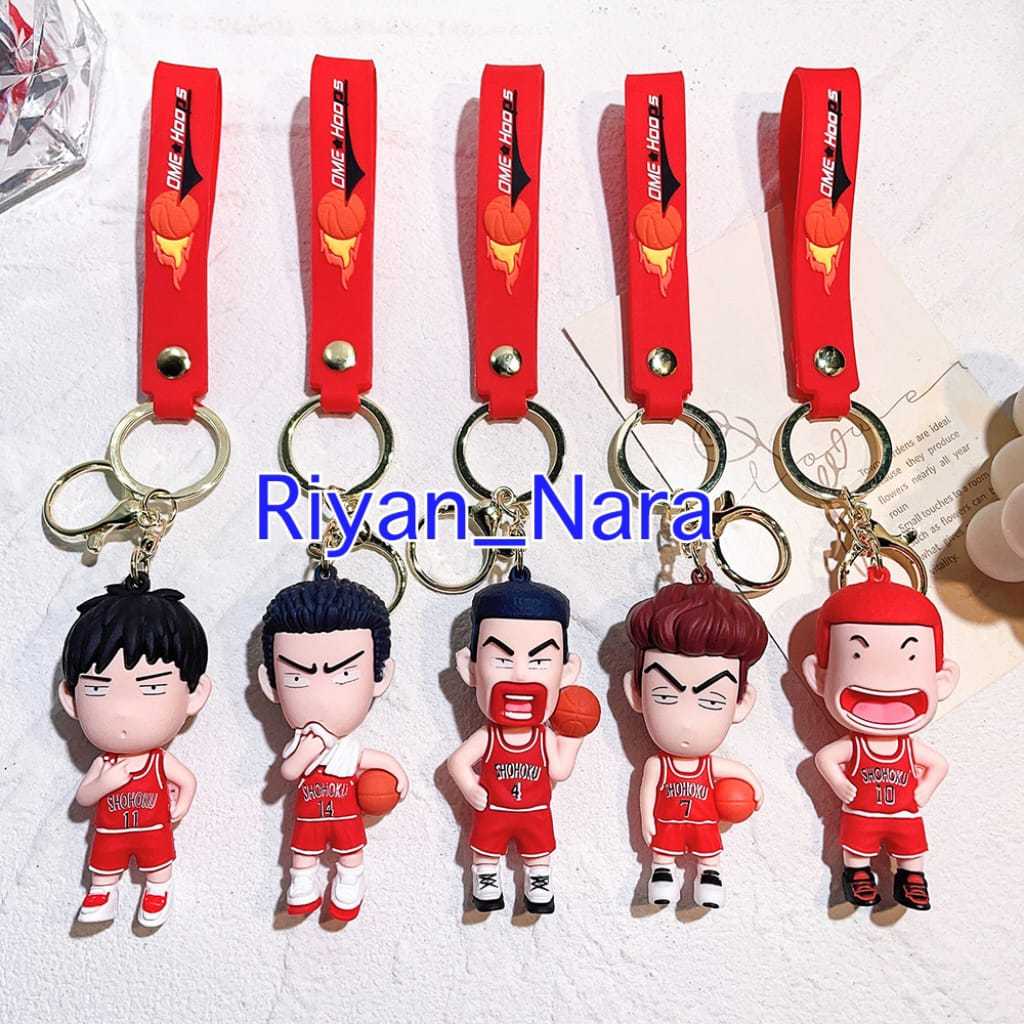 GANTUNGAN พวงกุญแจ Anime Slam Dunk 3D Riyan Nara