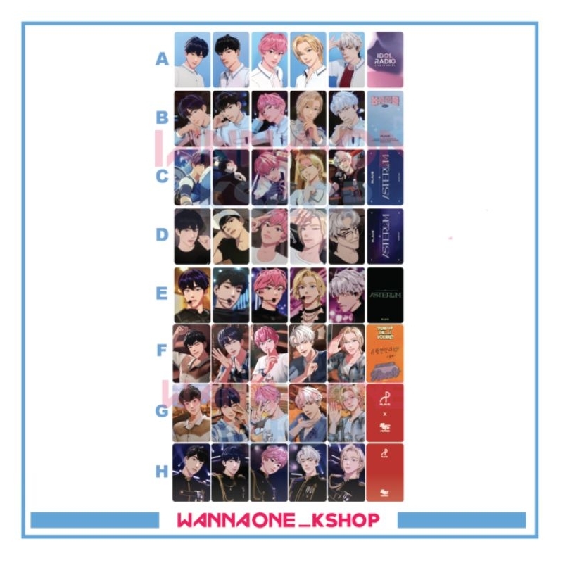 Photocard PLAVE ASTERUM อัลบั้ม ดอกโบตั๋นวิทยุไอดอล