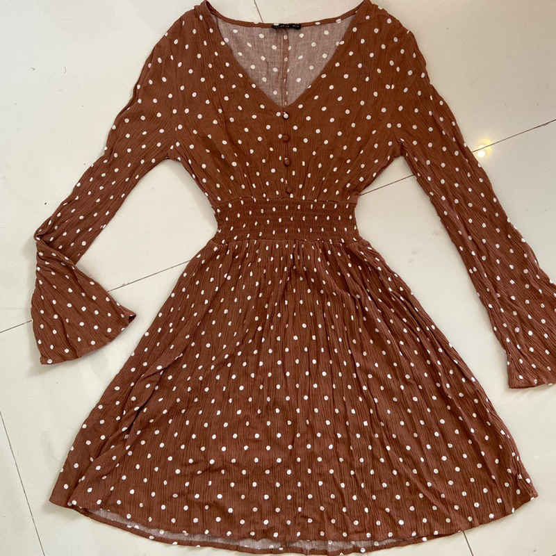 ผ้าฝ้ายบนเดรสมิดิ preloved princesscore coquette dollette